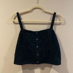 Aerie Lace Top with button detail